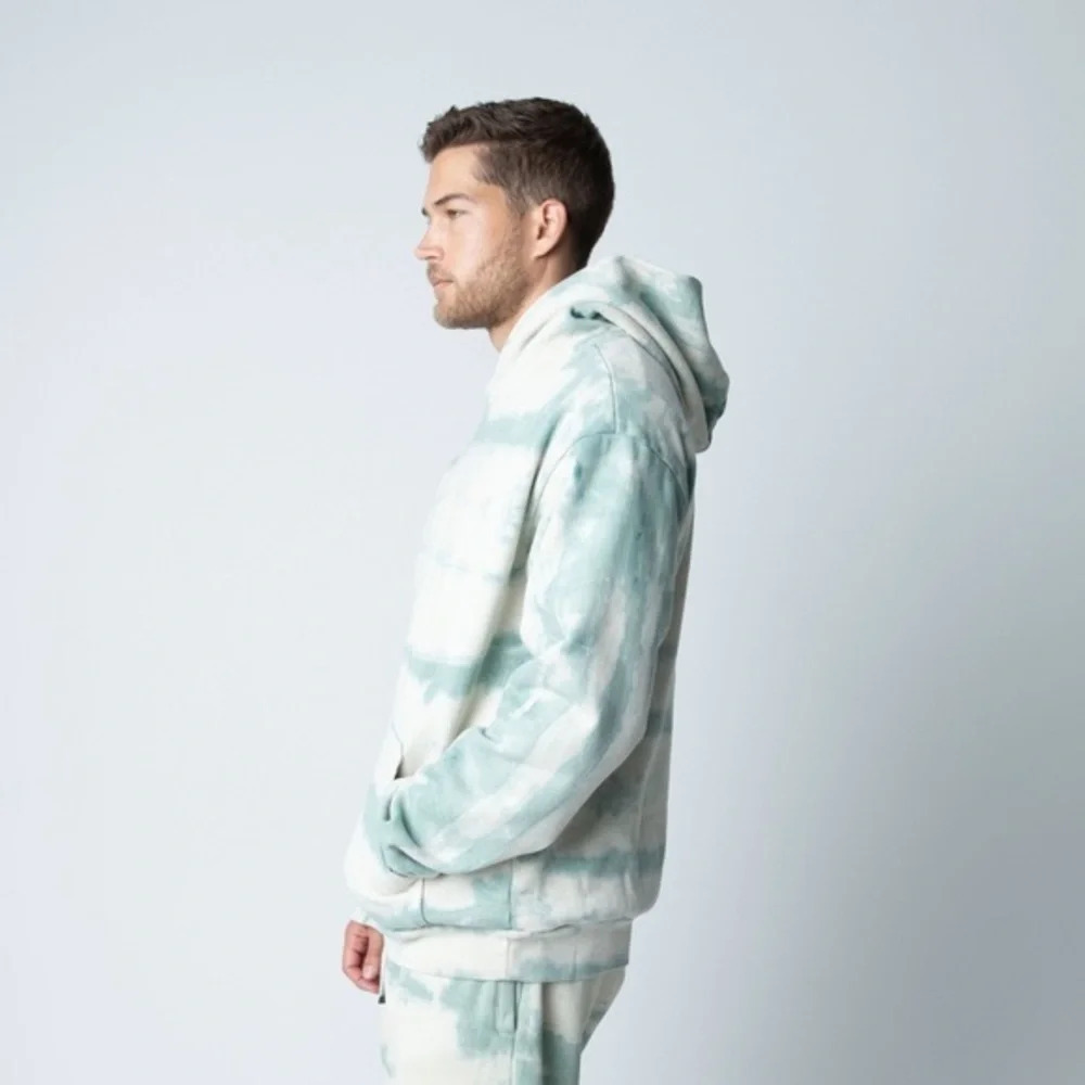 TALENTLESS Tiger Wash Cotton Tie Dye Pullover Hoodie Size Medium - Picture 13 of 14